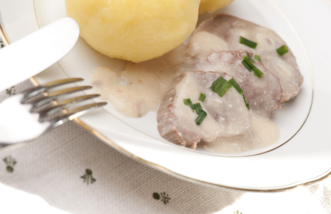 Krenfleisch mit Klößen