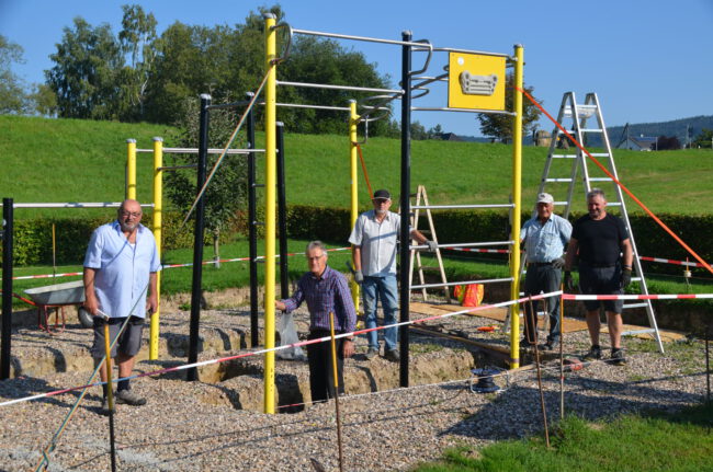 SV-Montagsteam Aufbau Outdoorpark 2021