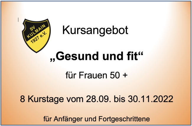 Kursangebot Damenturnen 2022